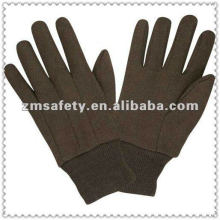 Handschuhe aus braunem Jersey-Handschuh / Jersey-Arbeitshandschuhen